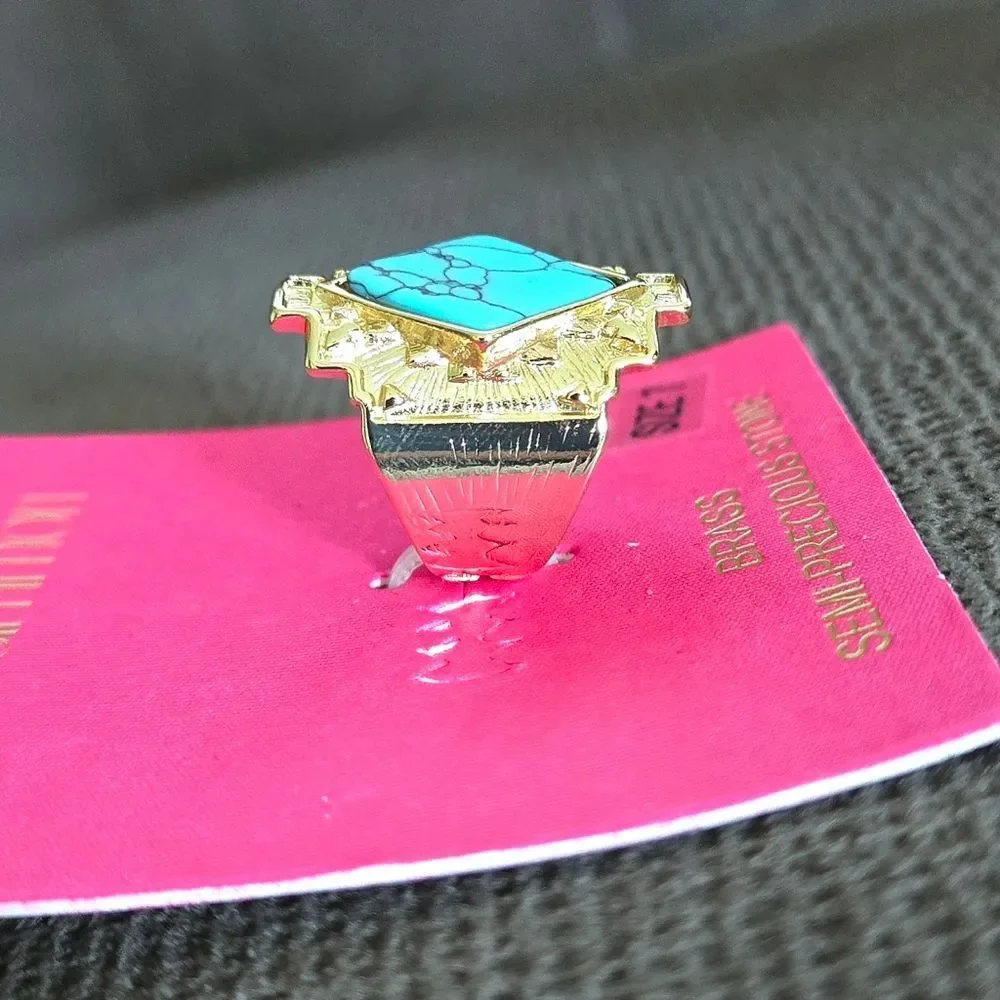 Persimmon Turquoise🩵 Statement Ring💍 - NWT